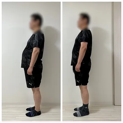 50代・男性のお客様の姿勢変化